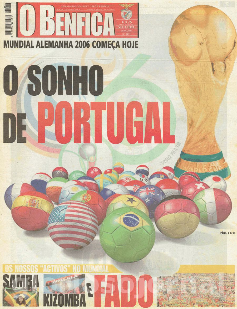 jornal o benfica 3241 2006-06-09